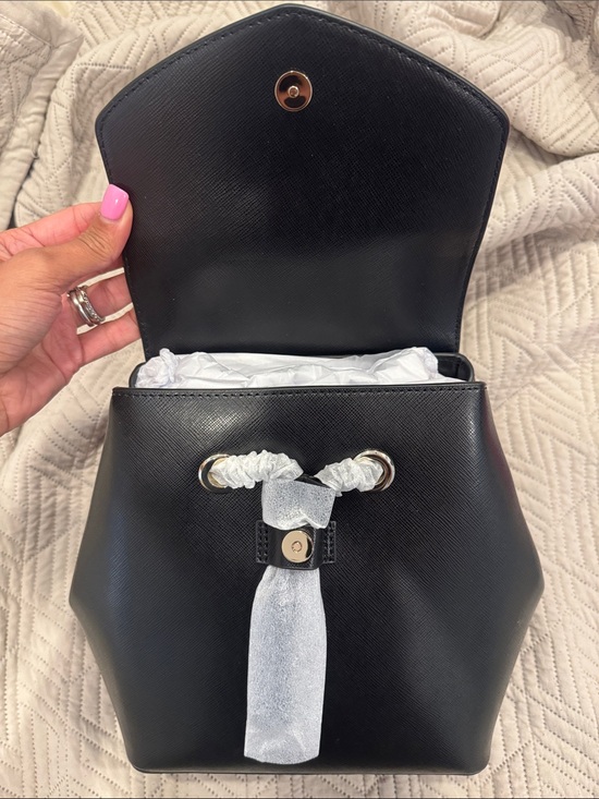 kate spade Black Saffiano Leather Mini Backpack main image 4